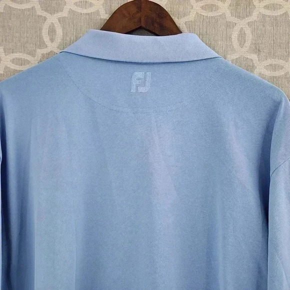 Footjoy Polo Golf Shirt Men's L blue - Picture 4 of 8